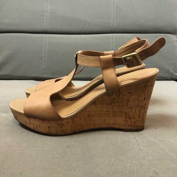 Franco Sarto Cork wedge sandals - Picture 4 of 8